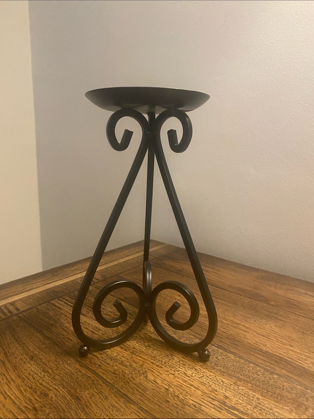 Black Metal Candle/Plant Stand NWOT